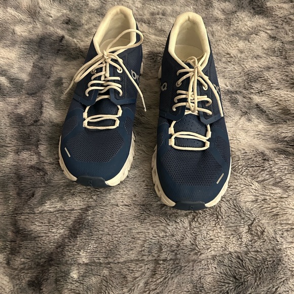 On Running Navy and Cream Shoes - Picture 6 of 7